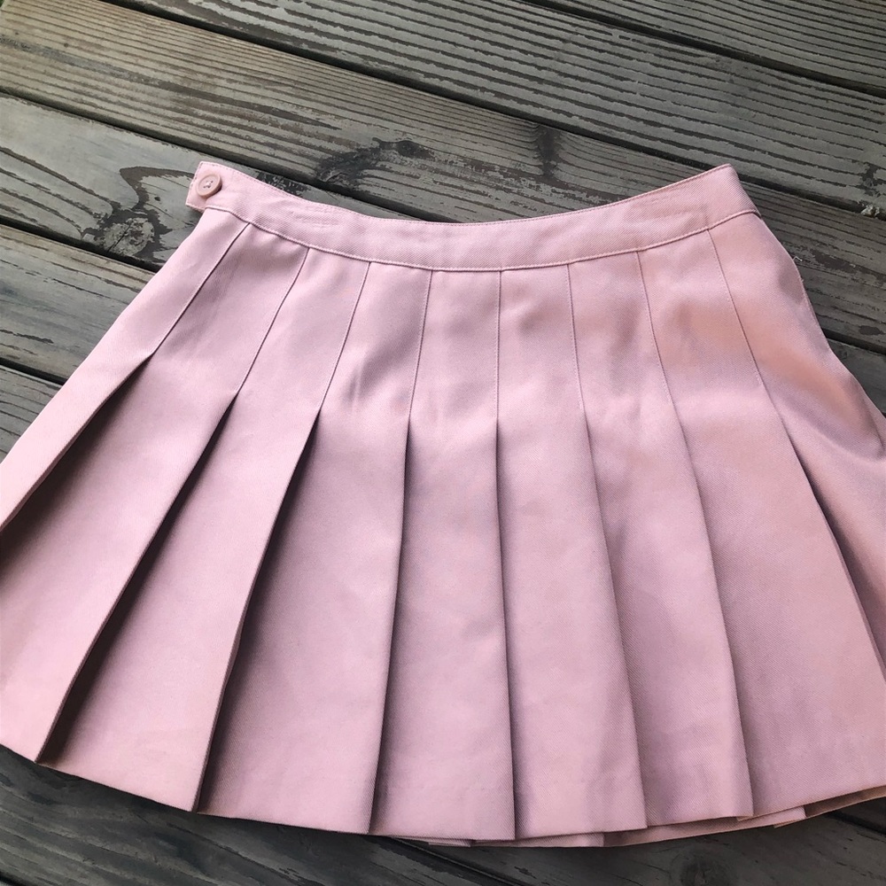 Forever 21 pink mini flare skirt